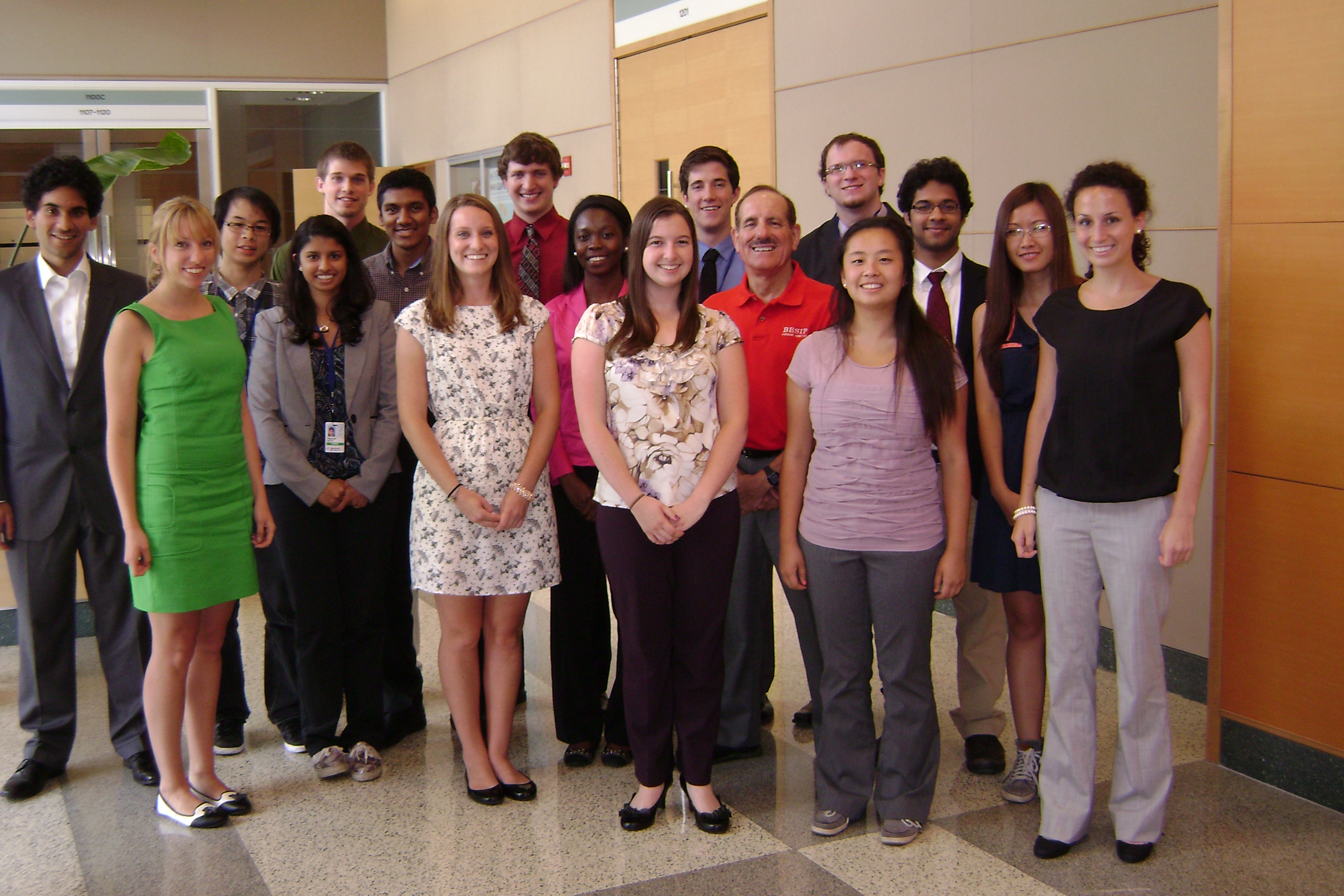 This is a group photo of the 2013 BESIP interns