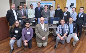 Forty congressional staff visited NIBIB to see technology demonstrations given by NIBIB grantees.  The demonstrations showcased research supported by NIBIB. 