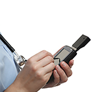 Health Provider using a telehealth device