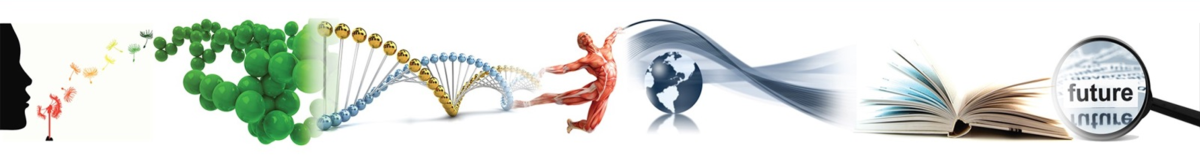 DNA double helix model of human body