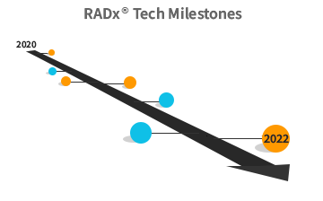 timeline starting at 2020 with milestones