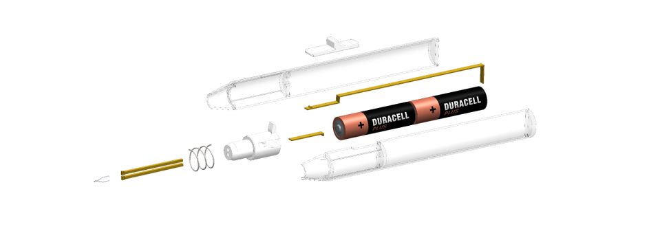 An illustration of the Cautery Guard device.