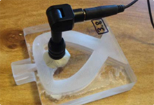 Image of the low cost spirometer device used to measure lung function. Photo Credit: Washington University in St. Louis Image of the low cost spirometer device used to measure lung function. Photo Credit: Washington University in St. Louis