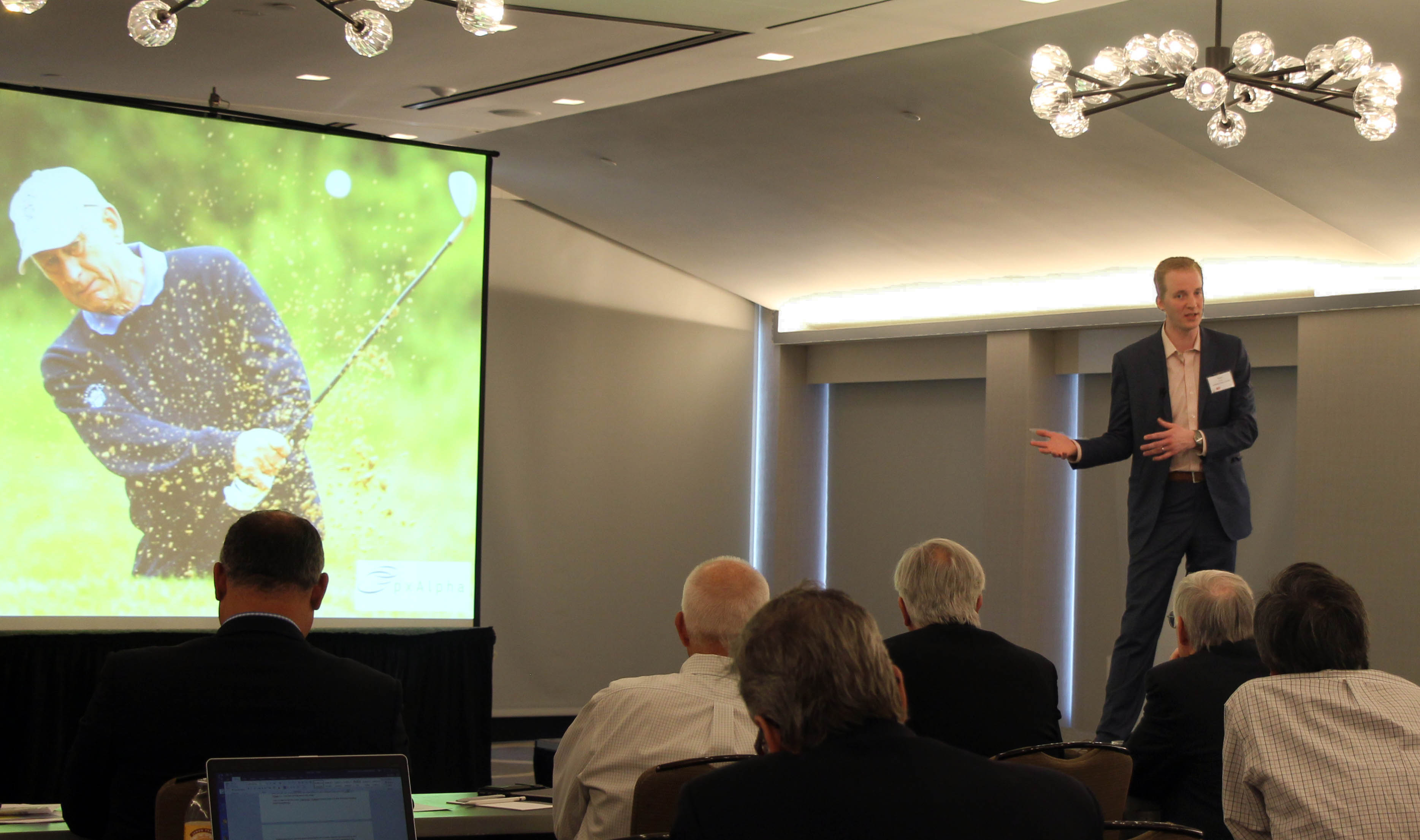 Ryan Flynn, pxAlpha founder and chief technology officer, pitches one-shot prostate cancer treatment.