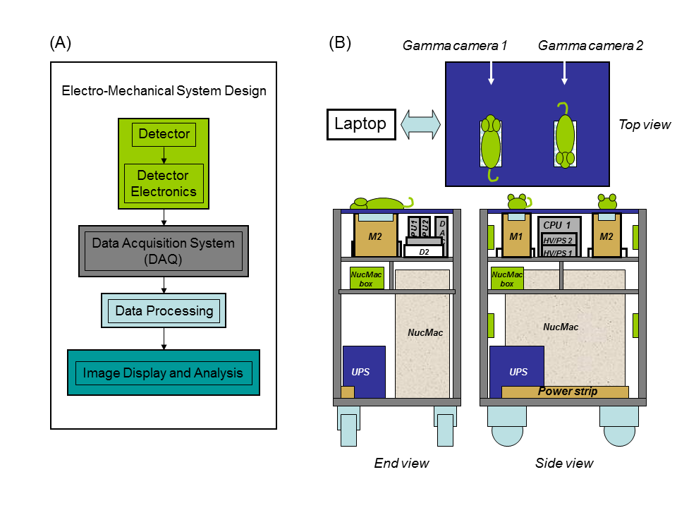 Block diagram and layout of the MONICA system