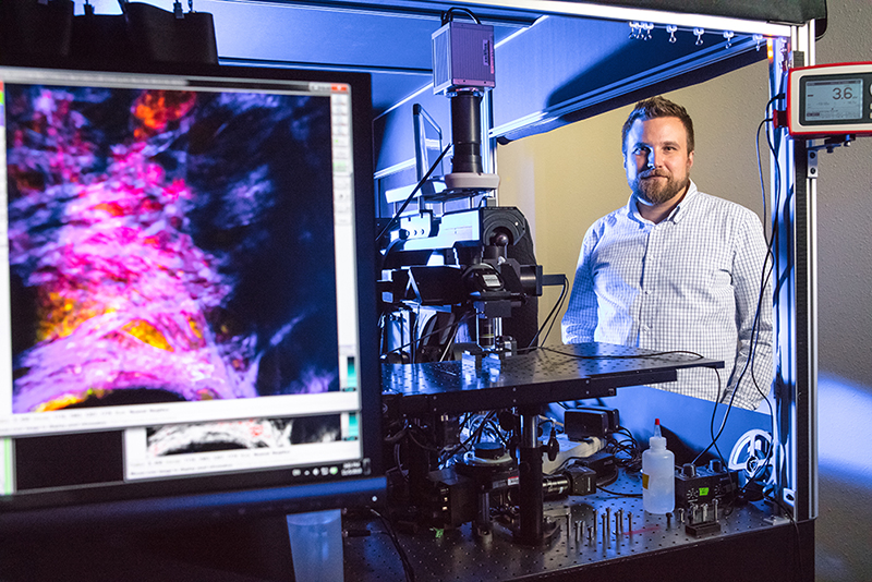 Kyle Quinn in his lab