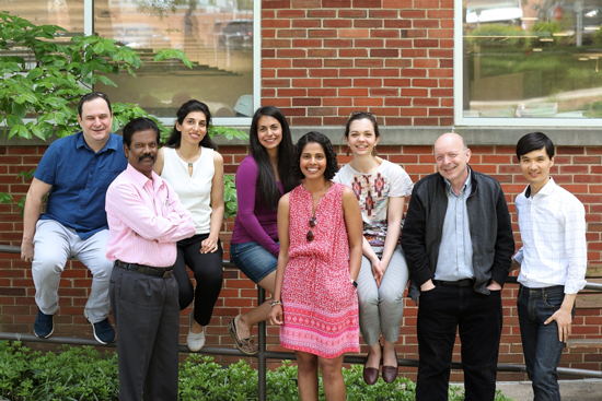 group photo of Pierpaoli's lab members