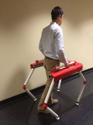 Picture of prototype for robotic walker