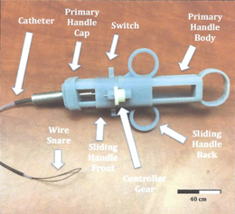 SmartSnare device with labelled sections