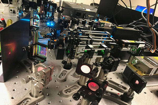 Image showing instrumentation of single molecule imaging microscopy