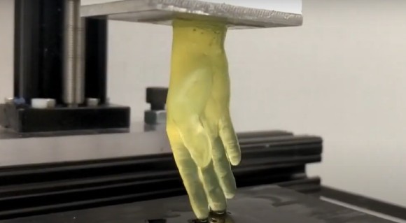 3D printed model of hand