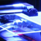 To create novel ultrasound transducers, GE researchers use patterned ultraviolet light to expose a mixture of photosensitive material and piezoelectric powder. This approach eliminates expensive and lengthy cutting. To create novel ultrasound transducers, GE researchers use patterned ultraviolet light to expose a mixture of photosensitive material and piezoelectric powder. This approach eliminates expensive and lengthy cutting.