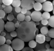 This is an image of many nanoparticles, each approximately 50 nm in diameter This is an image of many nanoparticles, each approximately 50 nm in diameter