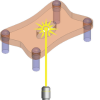 A schematic shows a skin microtissue model being struck by a laser beam to simulate a burn wound.