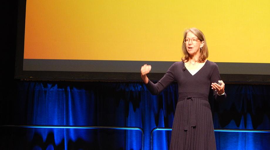 Dr. Rebecca Richards-Kortum, Malcolm Gillis University Professor, Department of Bioengineering, Rice University gives the NIBIB-sponsored keynote lecture on Global Bioengineering Partnerships to Improve Health in Medically Underserved Communities