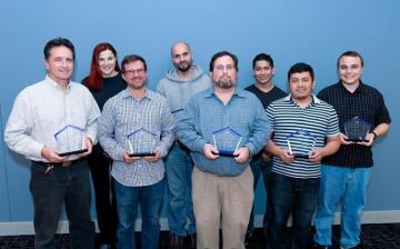 IDEAS Staff holding 2018 CIT/OCIO Mentoring Award