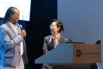 Dr. Manu Platt, Director, Center for Biomedical Engineering Technology Acceleration (BETA Center) kicks off the Q&amp;A following a presentation by Dr. Myong-Hee “Mia” Sung, NIA.