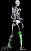 Computer model of human skeleton walking