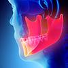3D illustration of lower jaw