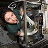 NASA astronaut and heart tissue chip