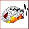Image of brain emanating an electromagnetic signal
