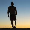 Man with prosthetic leg