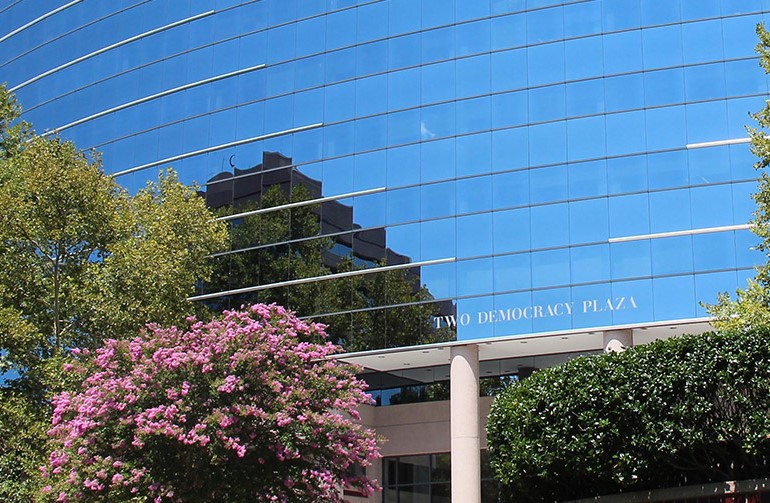 Picture of the outside of the NIBIB office.
